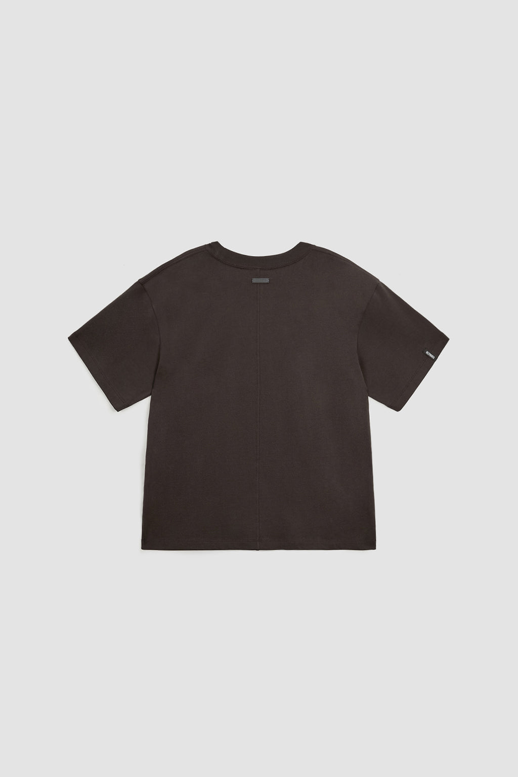 [matinkim] Logo Embroidery Oversize Top IN Brown
