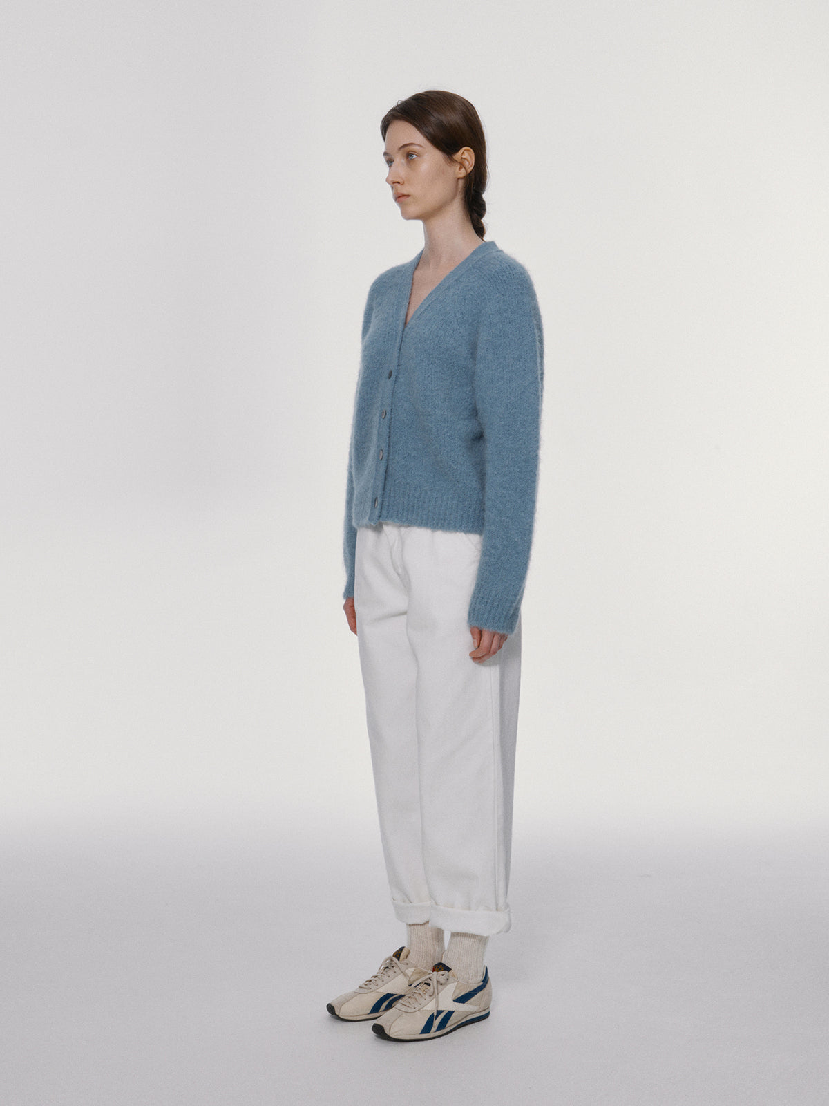 Nothing Written Work cotton pants (White)