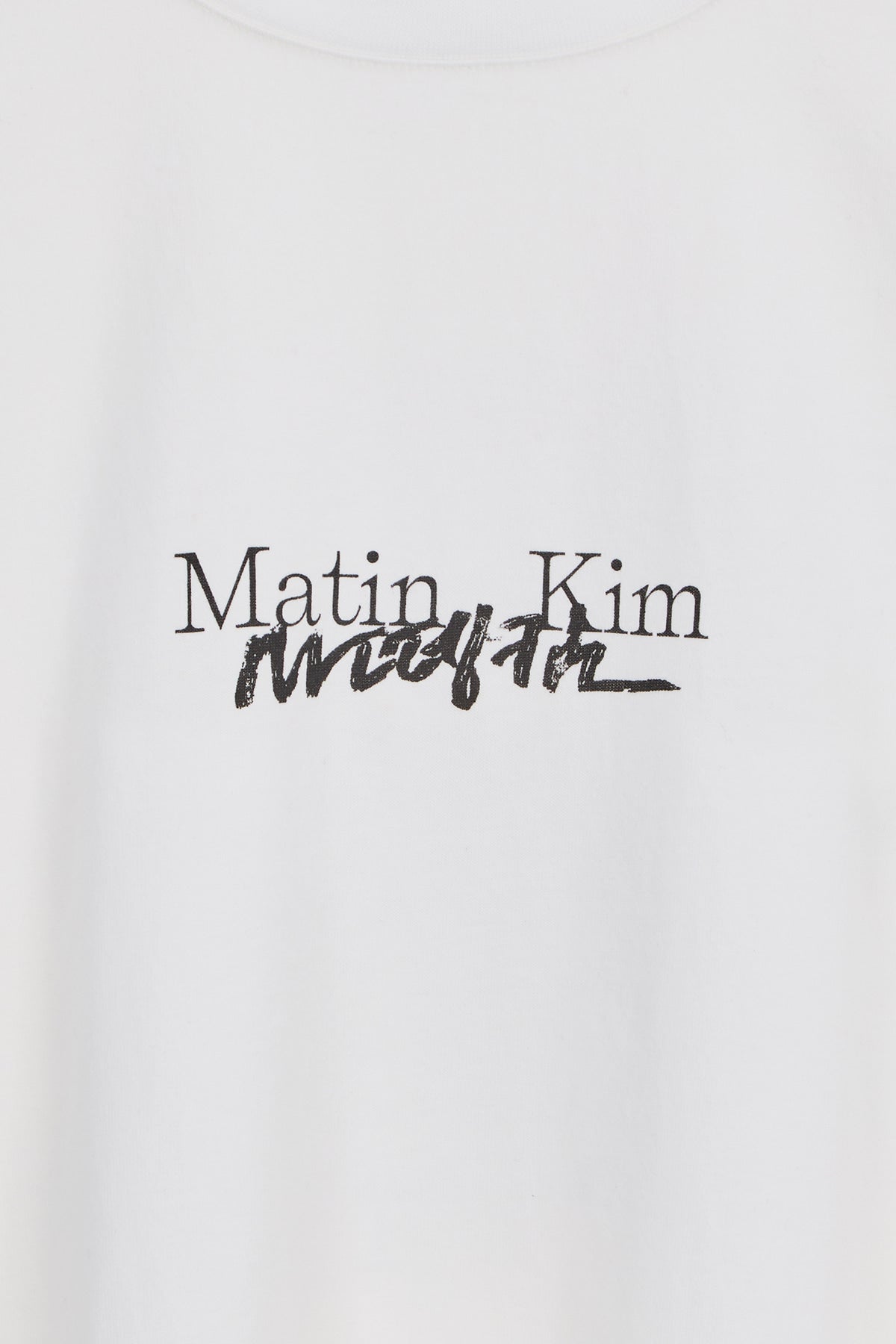 [matinkim] HANGEUL LOGO ARCHIVE LONG SLEEVE IN WHITE