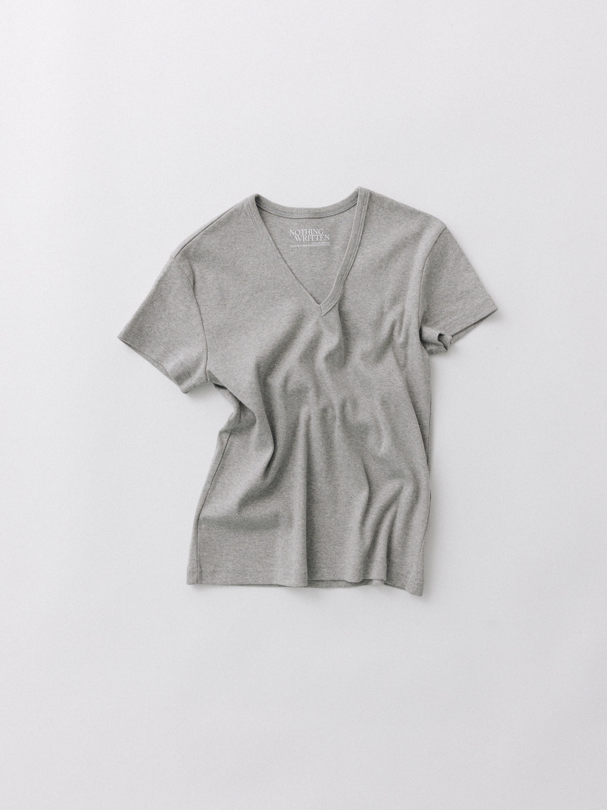 Nothing Written 90s v-neck t-shirt (Gray)