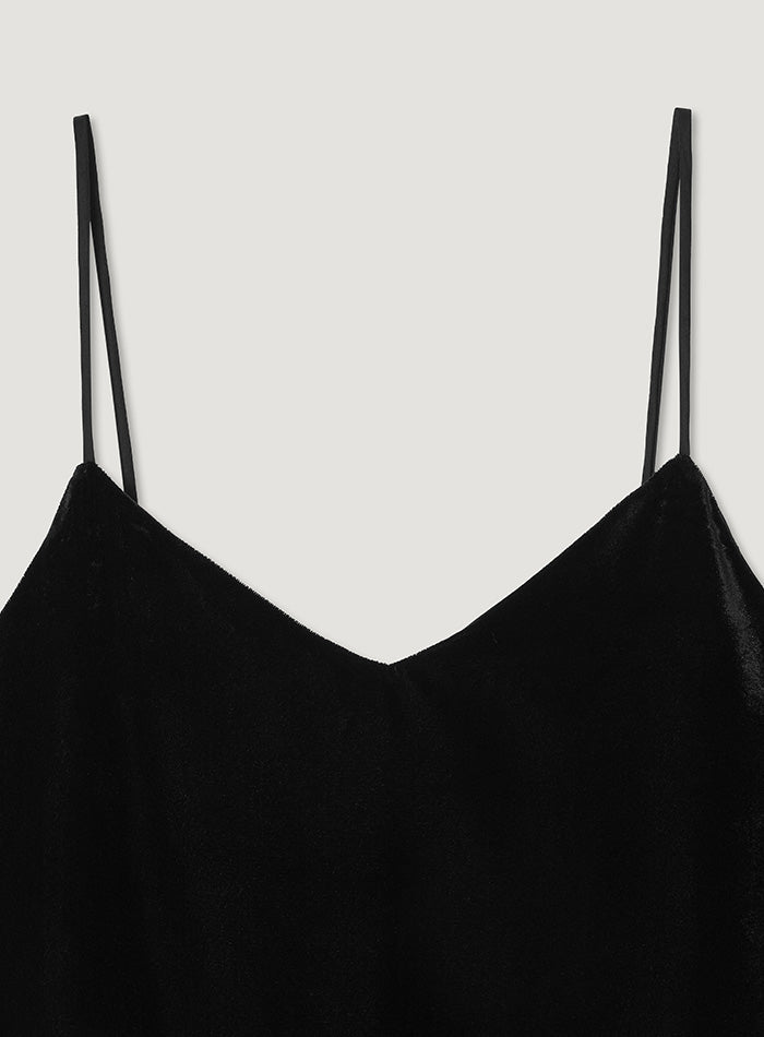 Mango Maniplease Toe Velvet Bustier Black