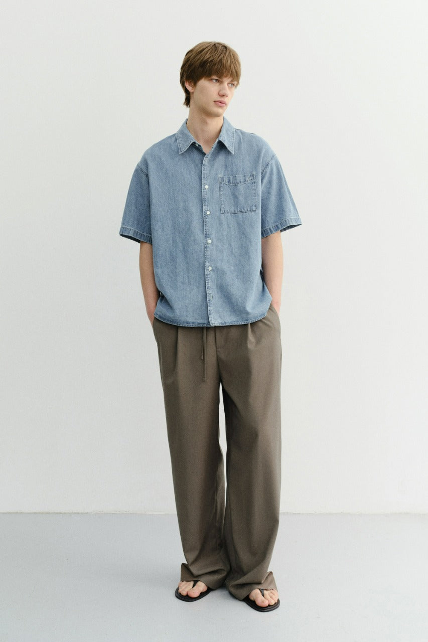 Dunst Lounge Wool Slacks Khaki