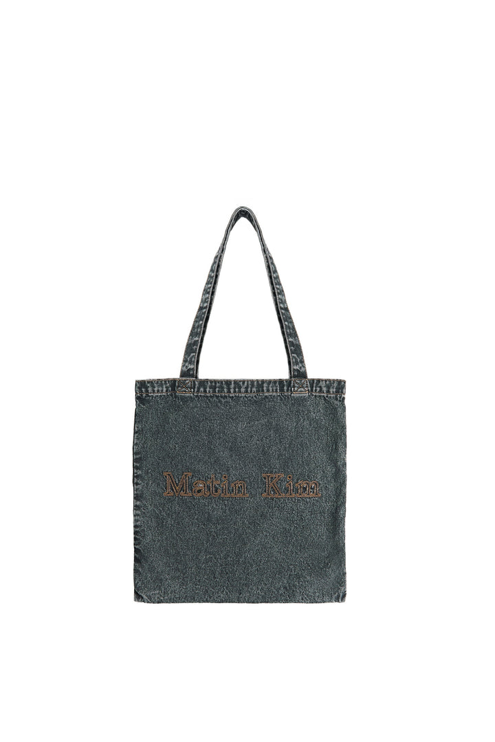 Matinkim Matin Stitch Denim Ecobag In Black