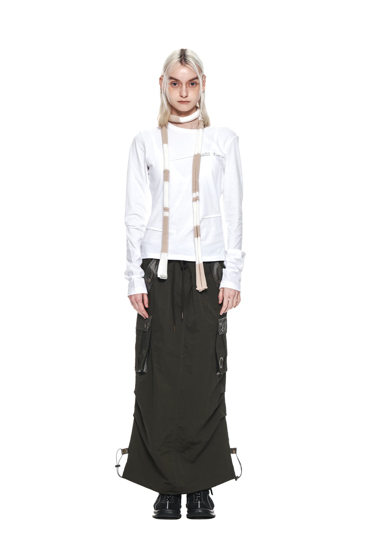 Matinkim Cargo Maxi Skirt IN Khaki