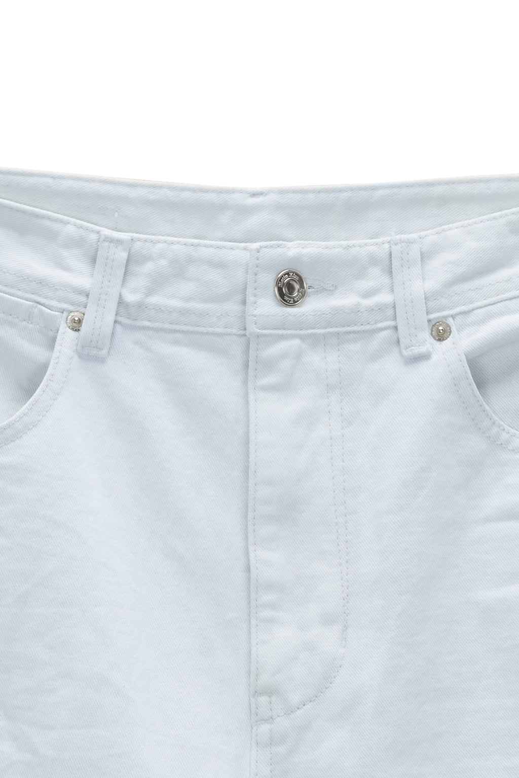 Matinkim Wide Cut Point Denim Pants For Men IN Light Blue