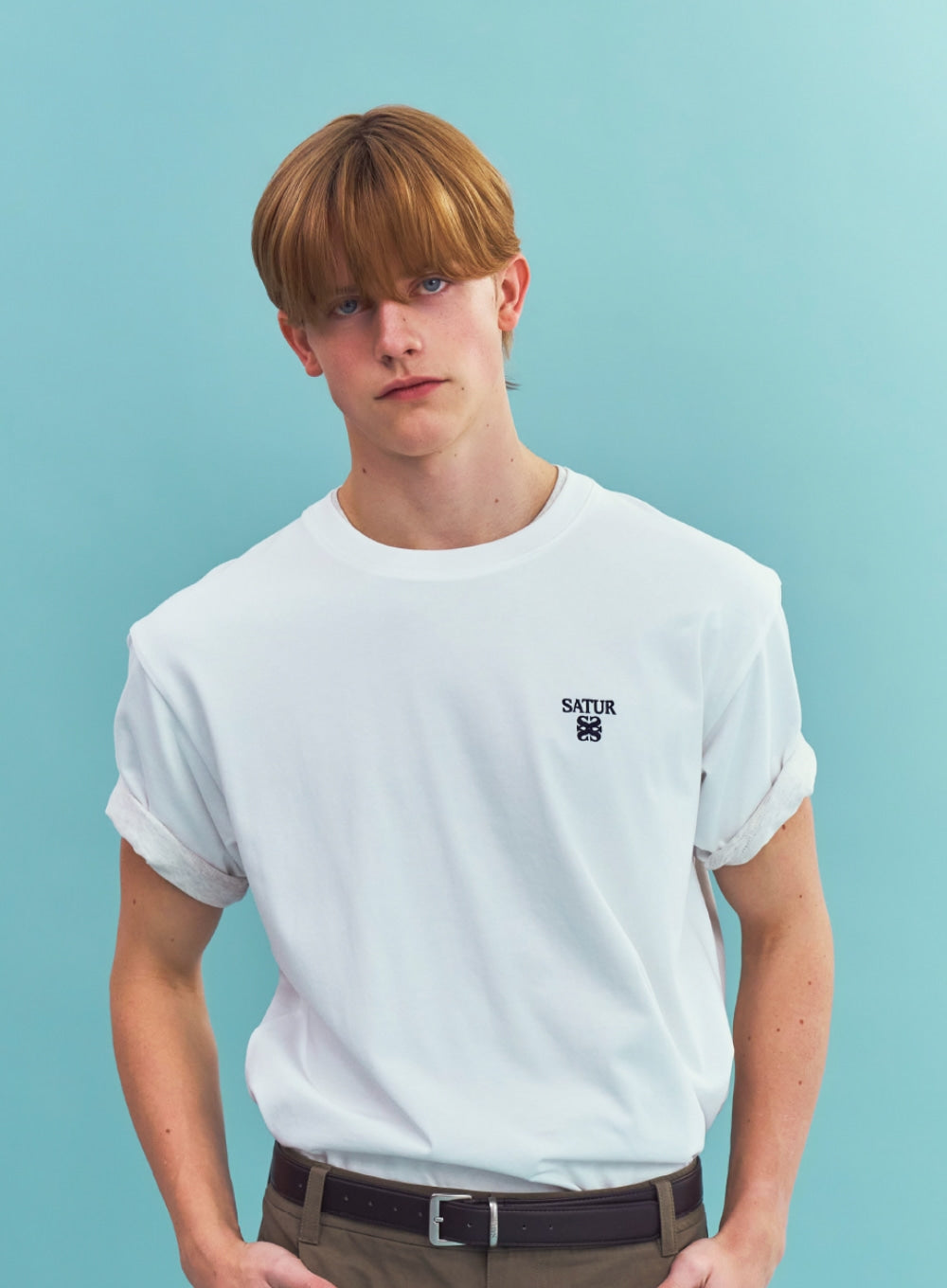 Satur Loren Classic Logo T-Shirt - White
