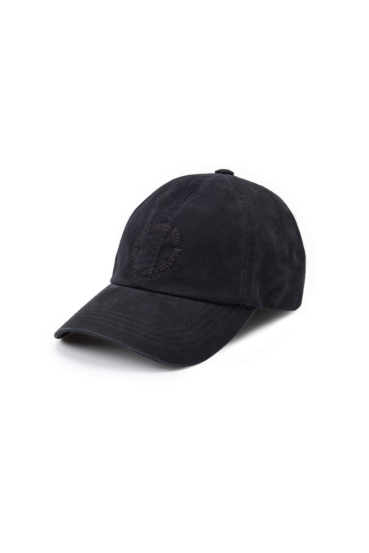 [matinkim] WASHED CIRCLE LOGO BALL CAP IN BLACK