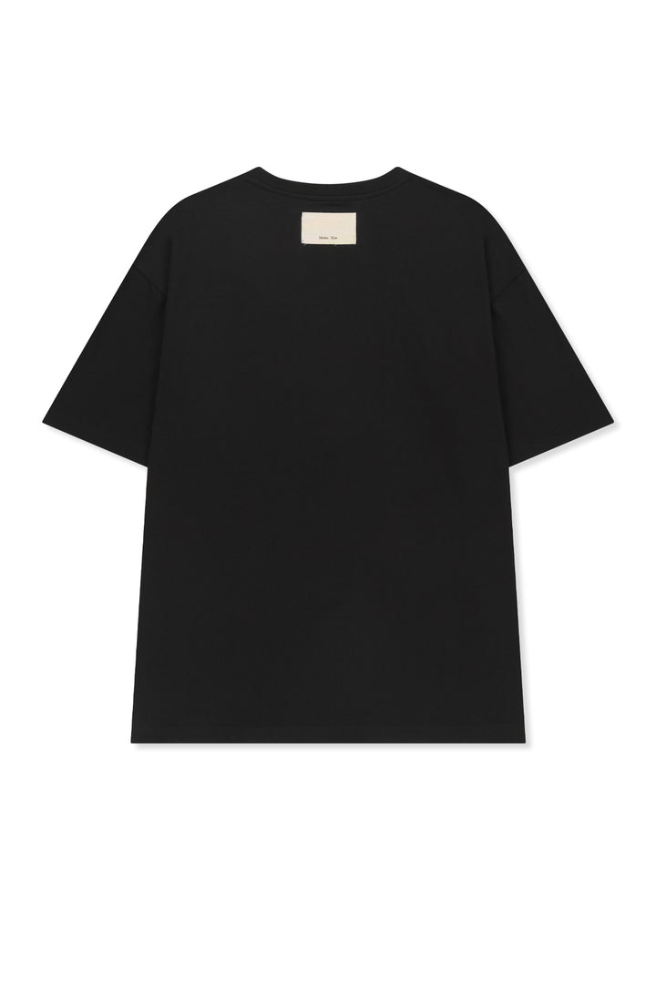 Matinkim Matin Kim Circle Logo Top For Men IN Black