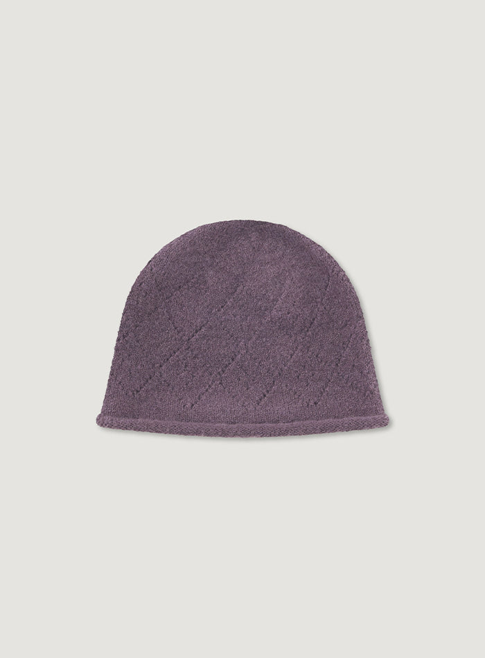 Mango Maniplease Daia Beanie Vintage Purple