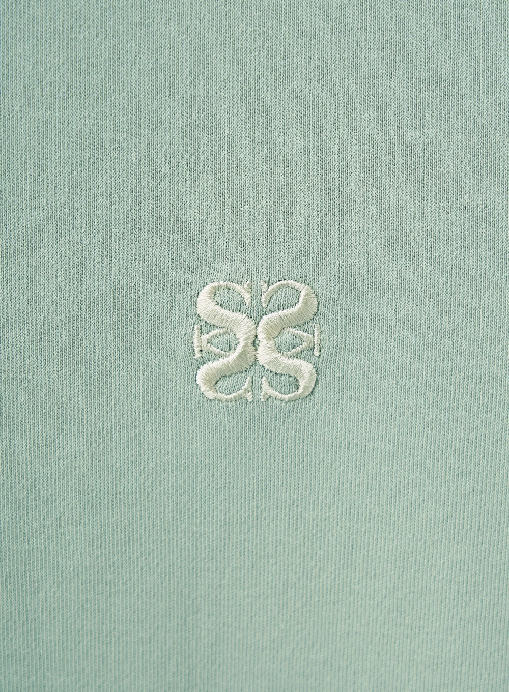 [satur] (W) Lawton Crop Half Sweatshirt - Khaki