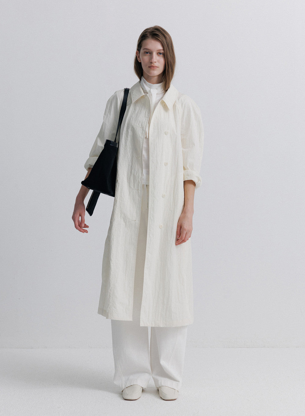 Kindersalmon Alma Coat Off-White