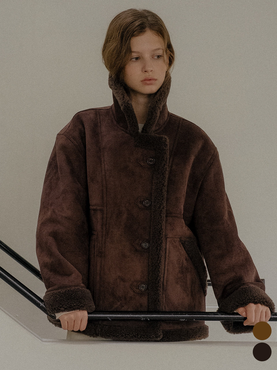 Tillidie Half double wool shearling mustang