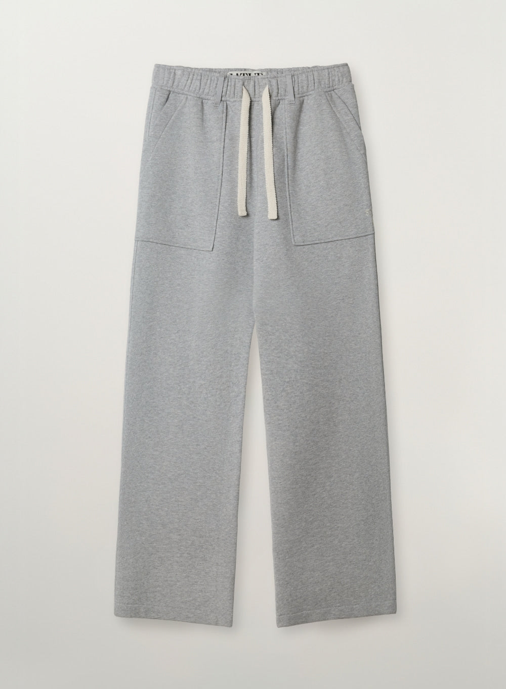 [satur] Fatigue Cargo Sweatpants - Melange Gray