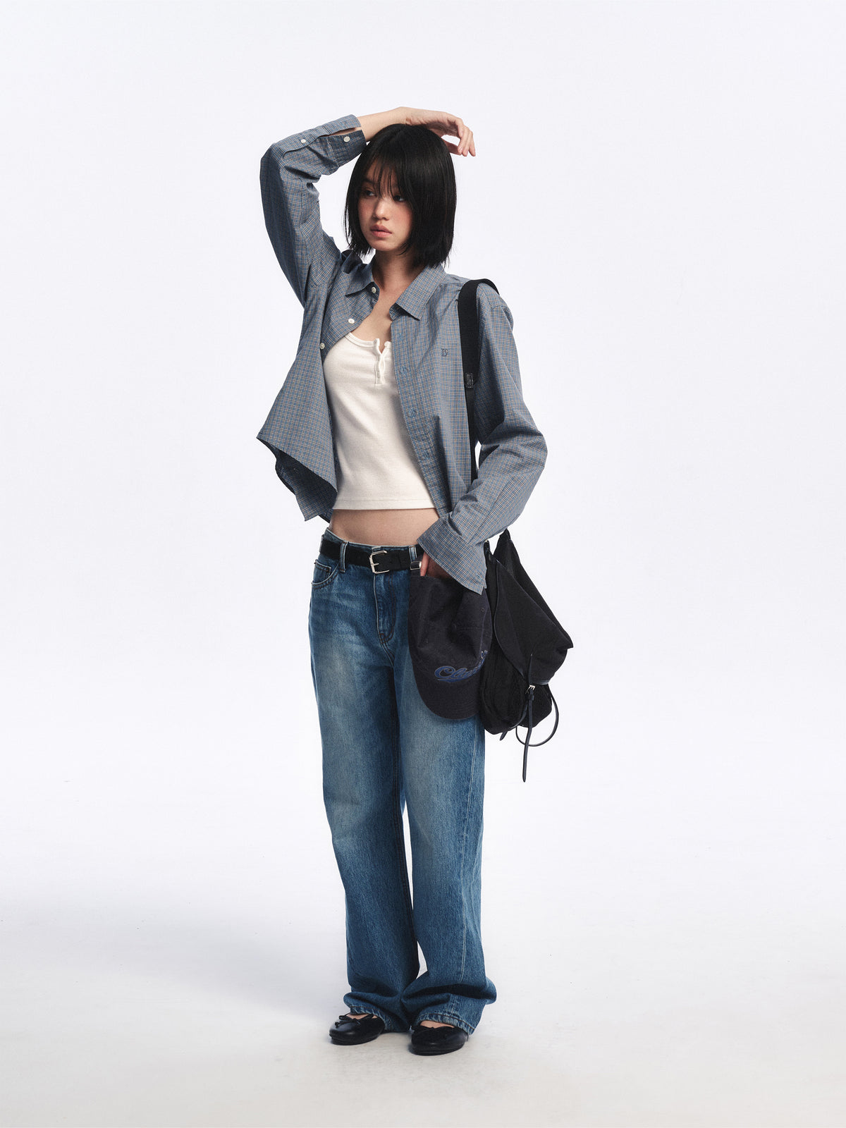Low Classic Mid-Rise Boot-Cut Jeans Blue - Low Classic