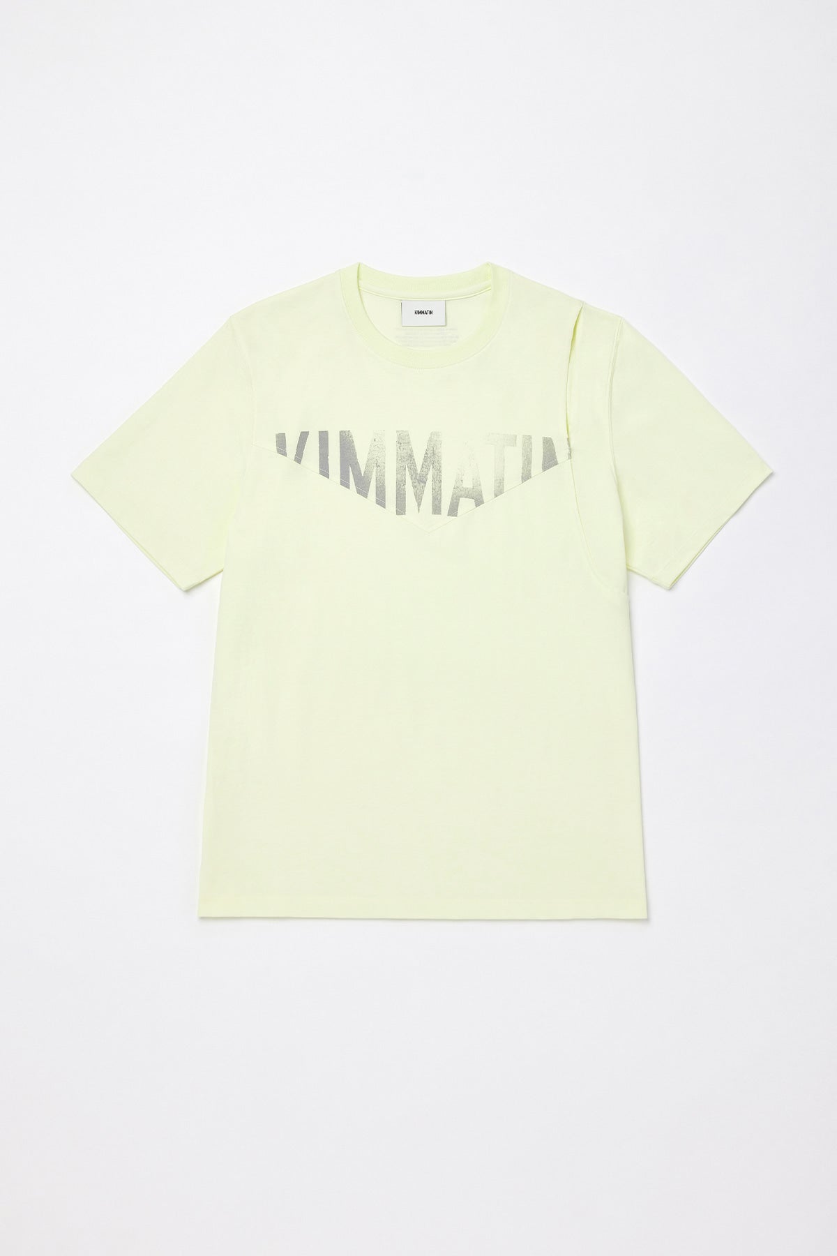 Matinkim Cutting Logo Print Oversize T-Shirt IN Lime