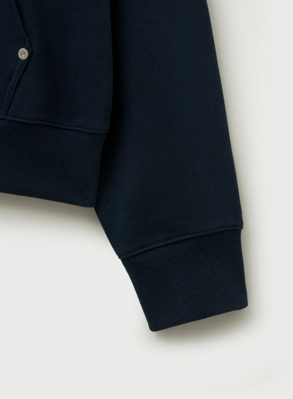 [satur] Lugo Applique Rivet Hoodie - Navy