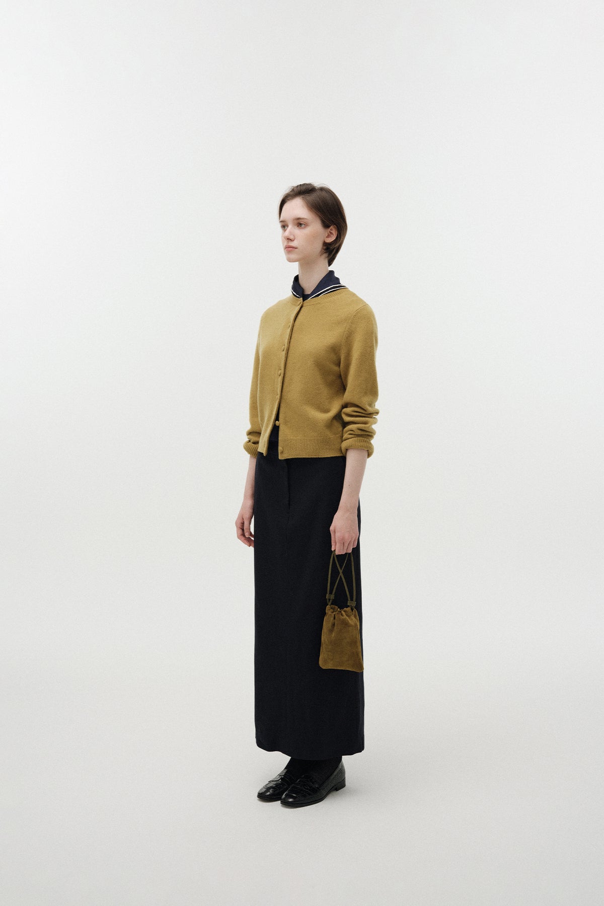 Nothing Written Diene round cardigan (Olive)