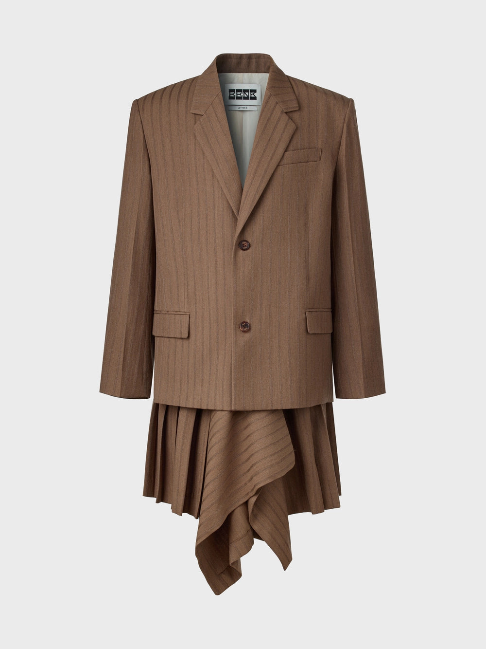 EENK Transformable Single-Breasted Blazer - Beige