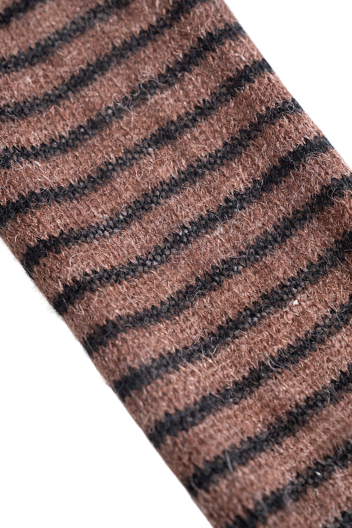 Matinkim Multi Stripe Alpaca Blended Muffler IN Brown