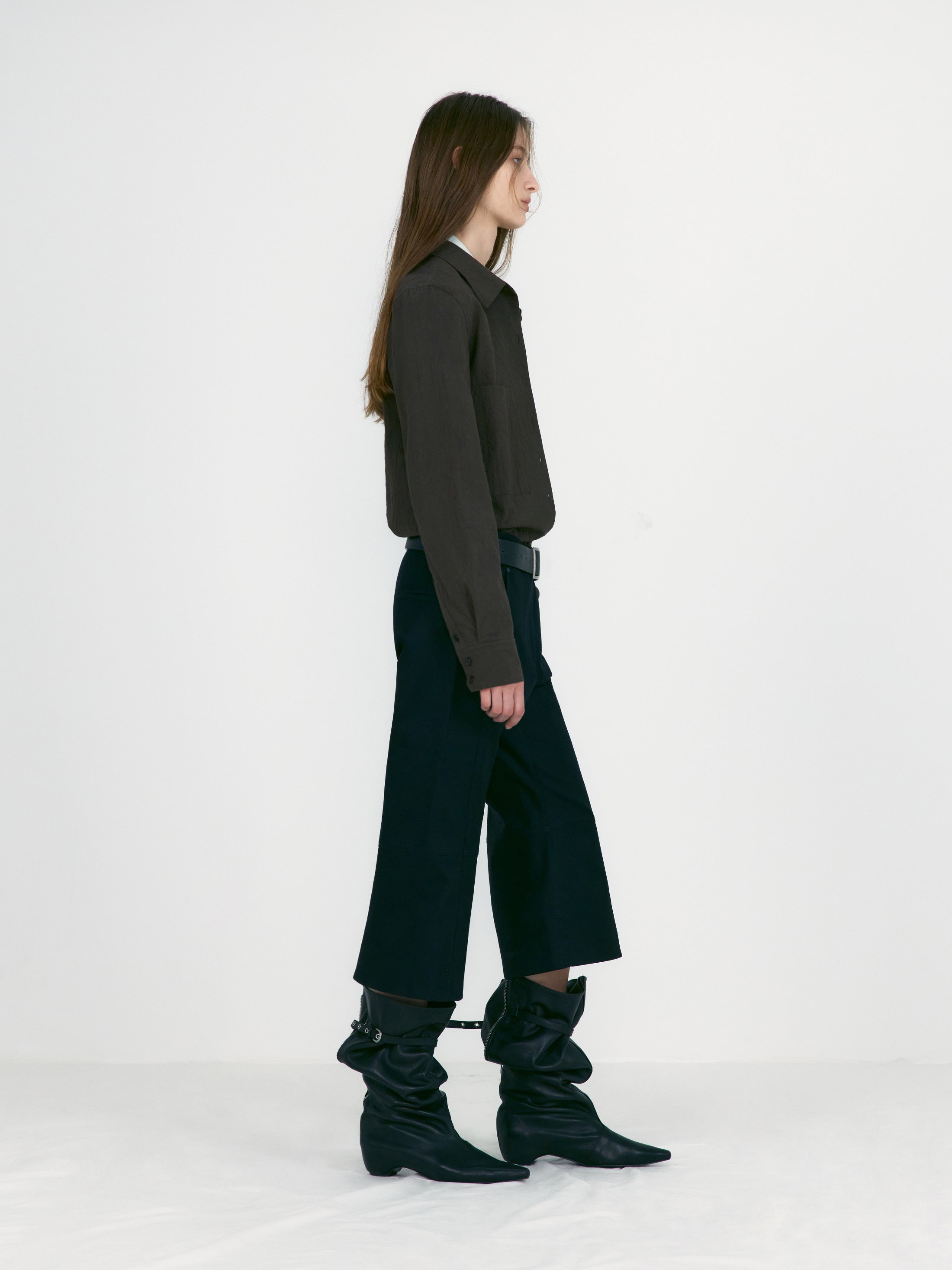 [low_classic] Crumpled Slim-Fit Shirt
Mint