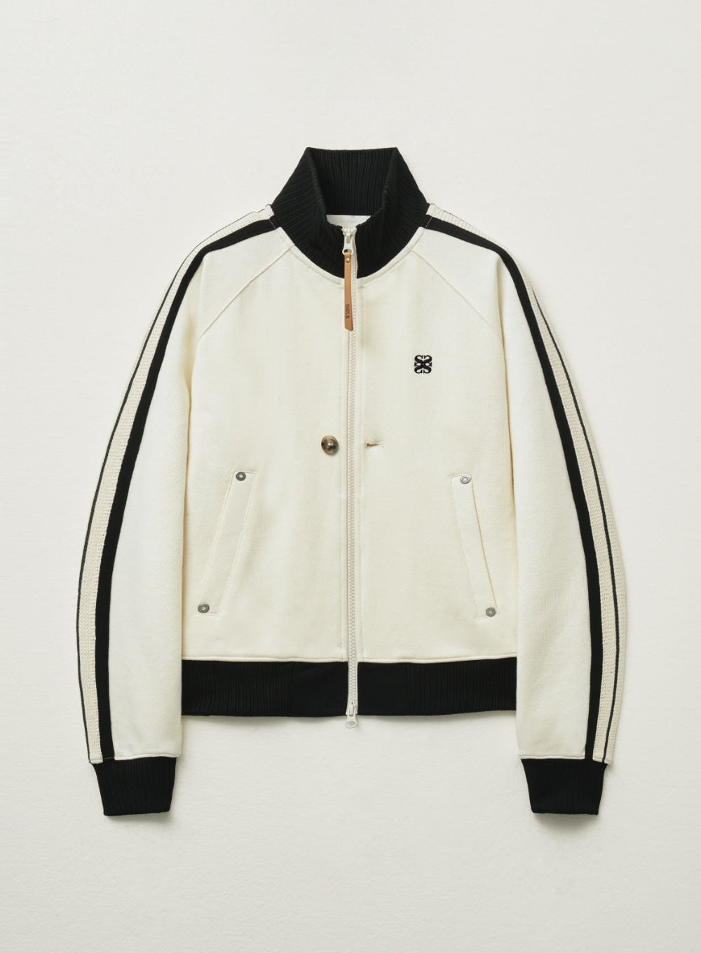 [satur] (W) Lawton All Day Track Zip-up Jacket - Art Black