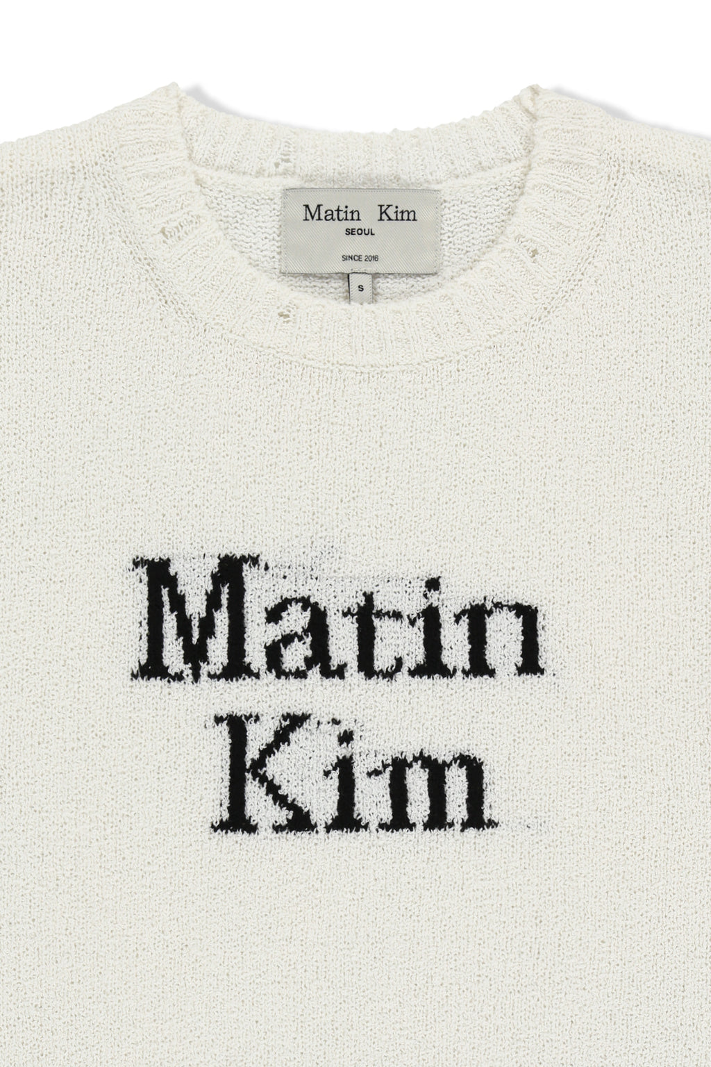 Matinkim Half Sleeve Logo Pullover For Women IN White