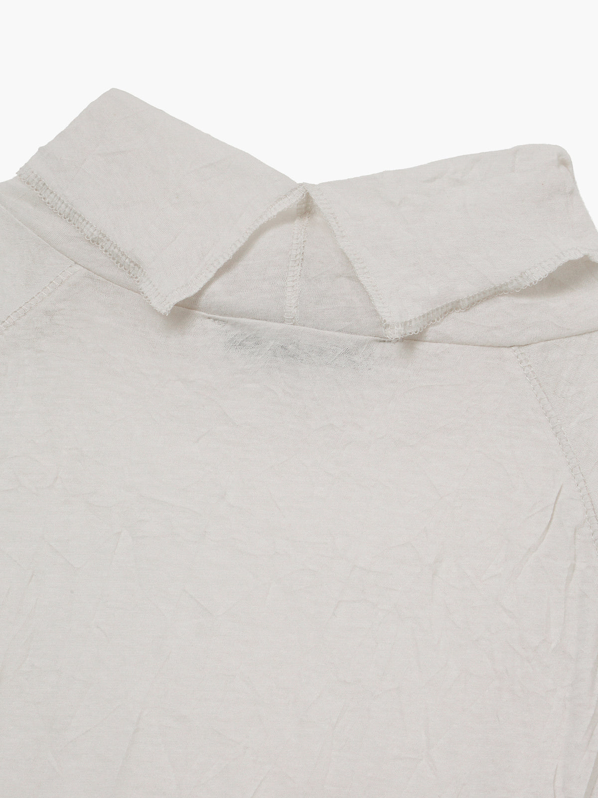 Margesherwood Crinkle Half Neck Long Sleeve ivory