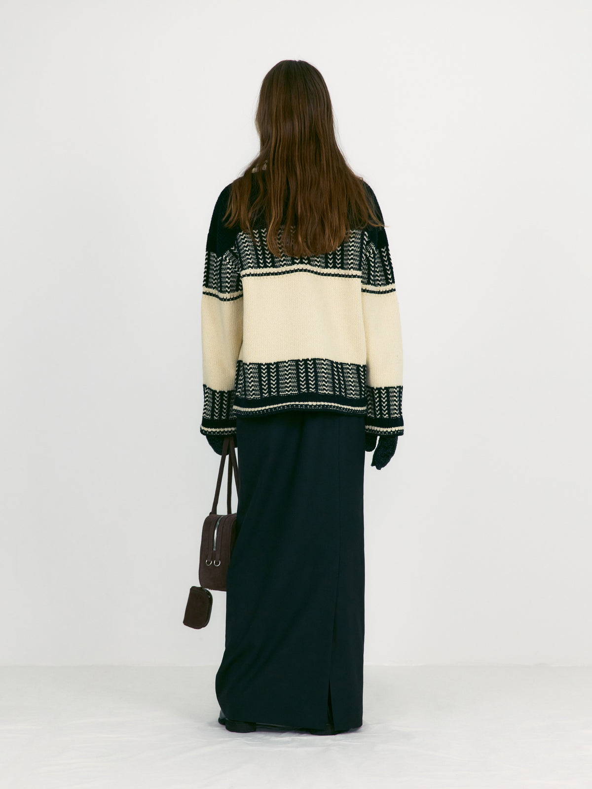 Low Classic Jacquard Knit Sweater Black