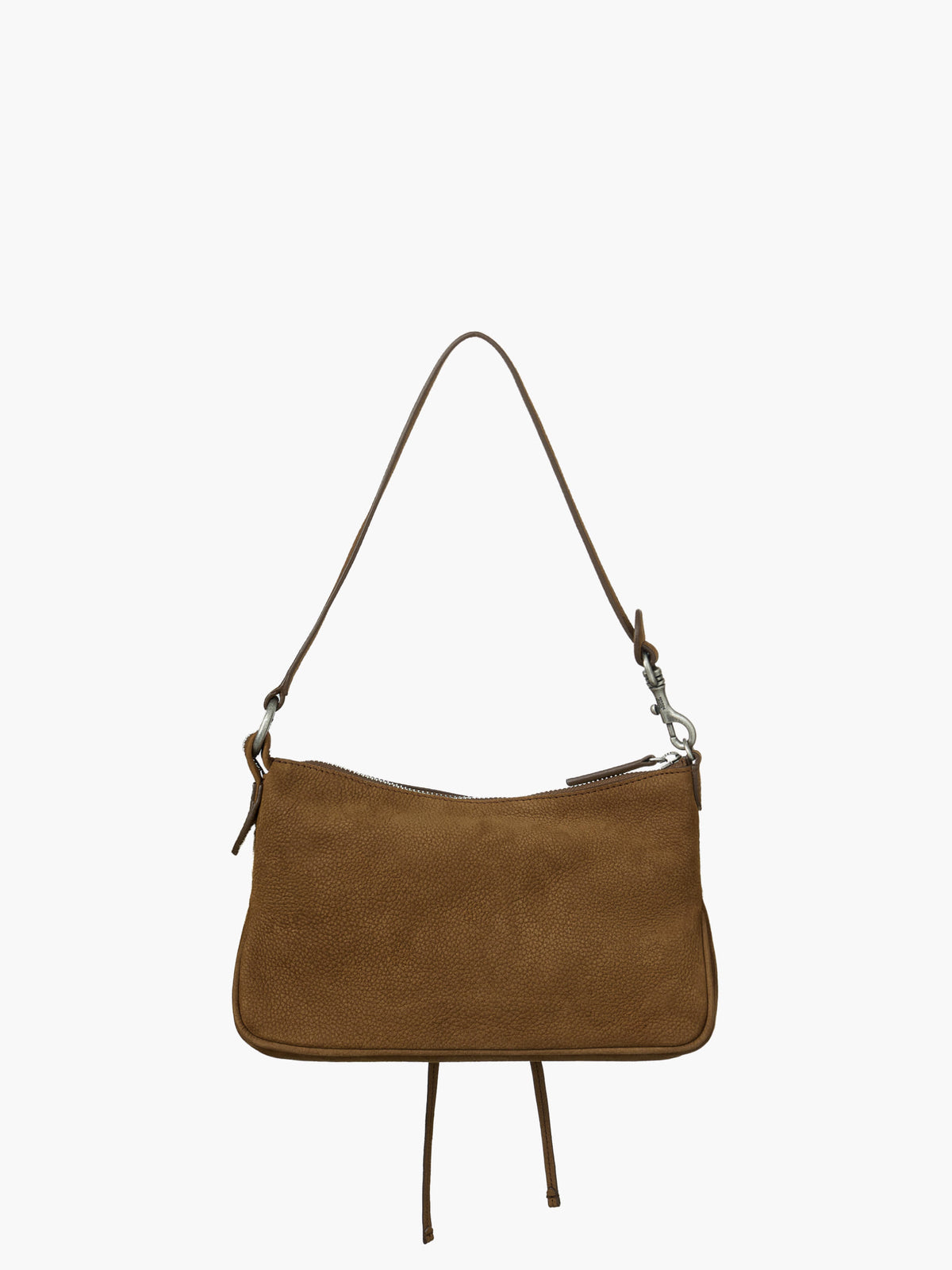 Margesherwood Ribbon Pochette beige shearling+chestnut nubuck