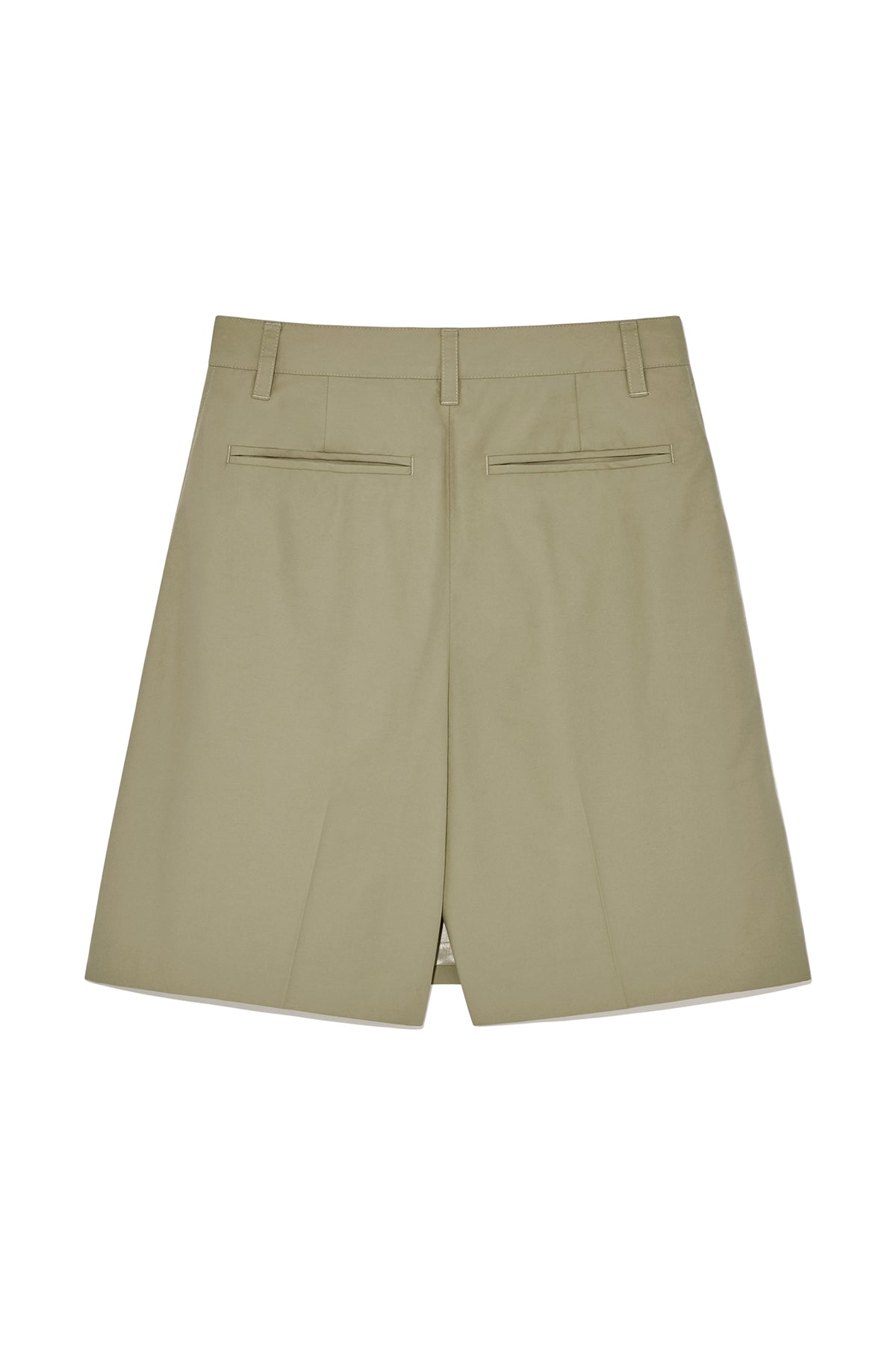 [matinkim] BERMUDA WRAP SKIRT PANTS IN BEIGE