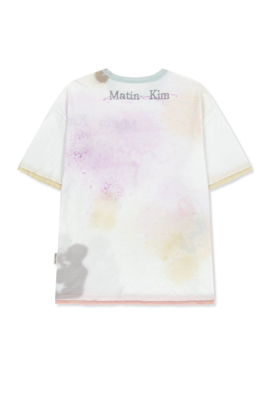 Matinkim Matin Kim Sketch Graffiti Over Fit Top IN White