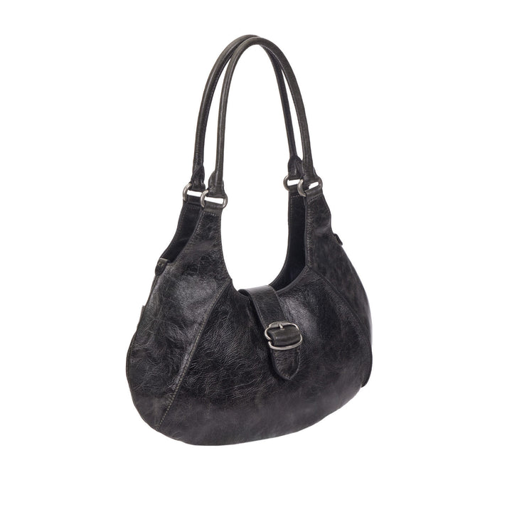 Vunque Halfmoon Vintage Hobo Bag M Khaki Grey