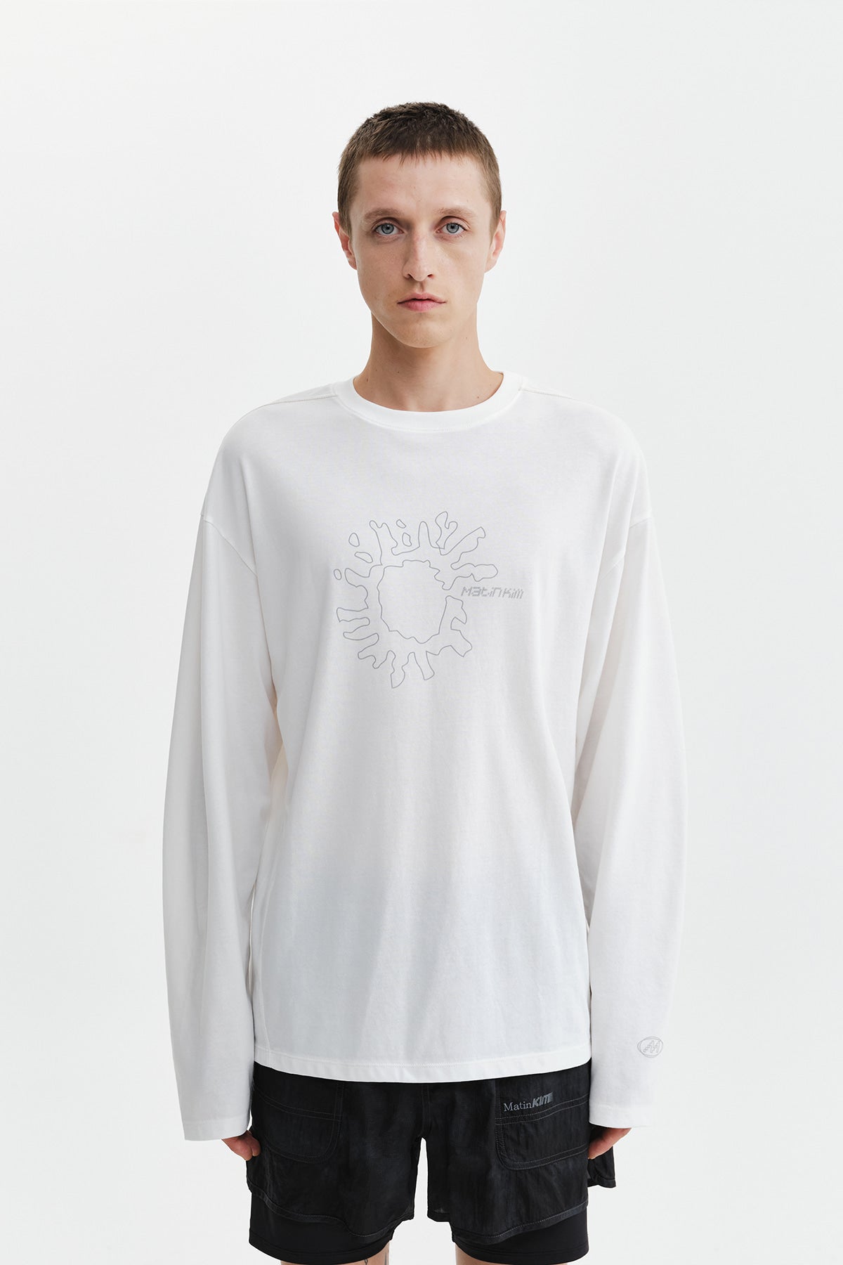 Matinkim Matin Pace Sunburst Graffiti Covered Top IN Ivory