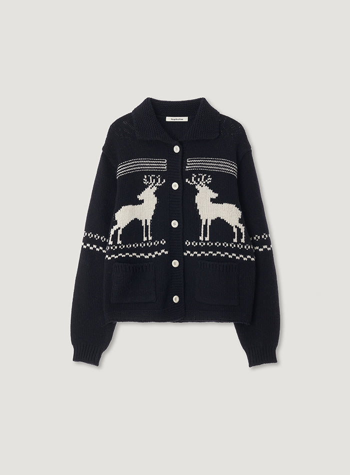 Mango Maniplease Deer Cowichan Cardigan