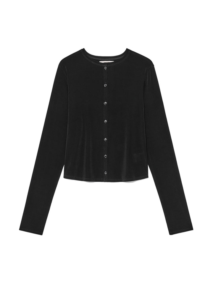 GLOWNY G Box Cardigan Set (Black)