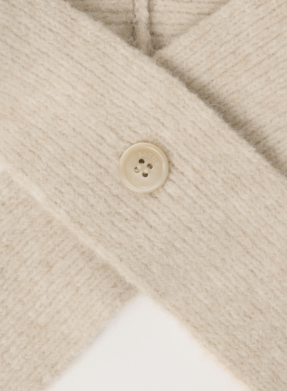 [satur] (W) Knit Balaclava - Cream