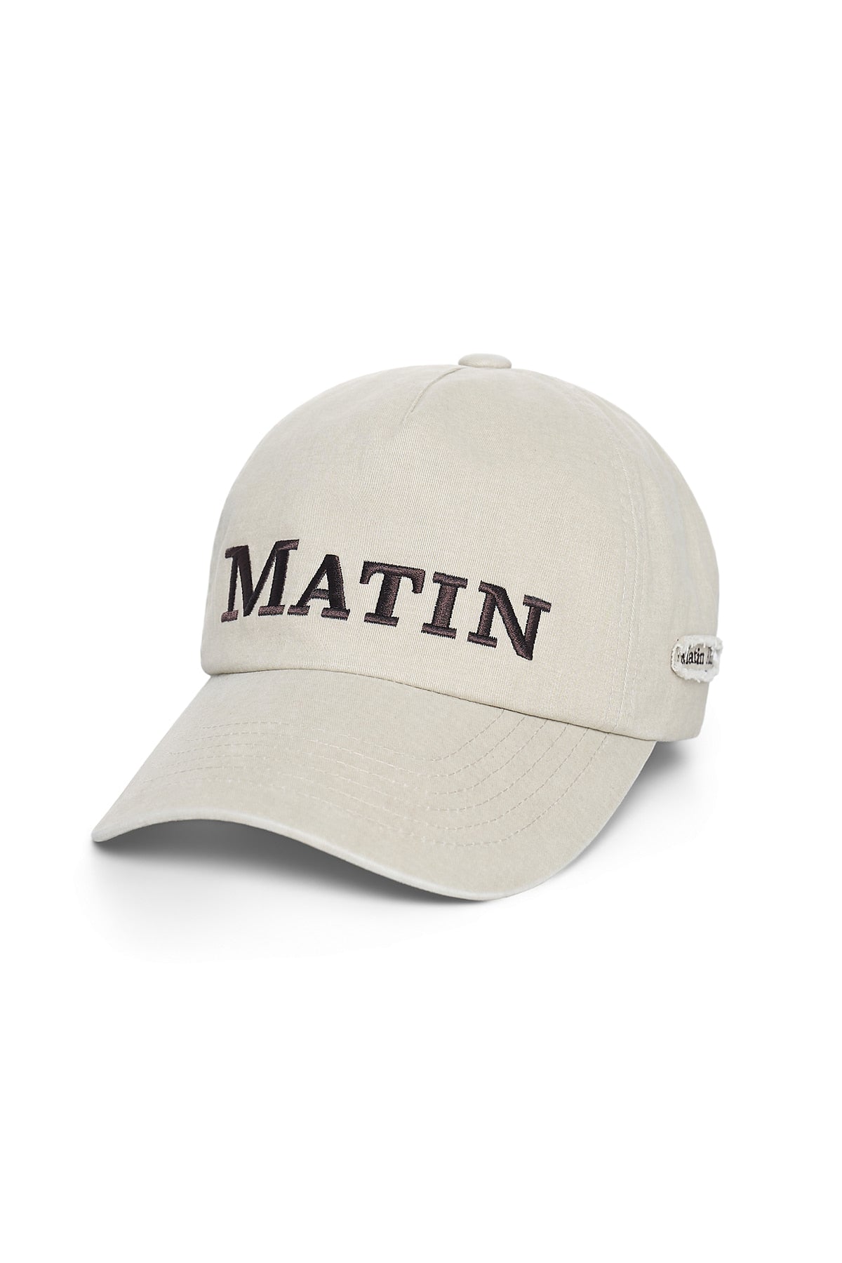 Matinkim Matin Flat Crown Ball Cap IN Beige