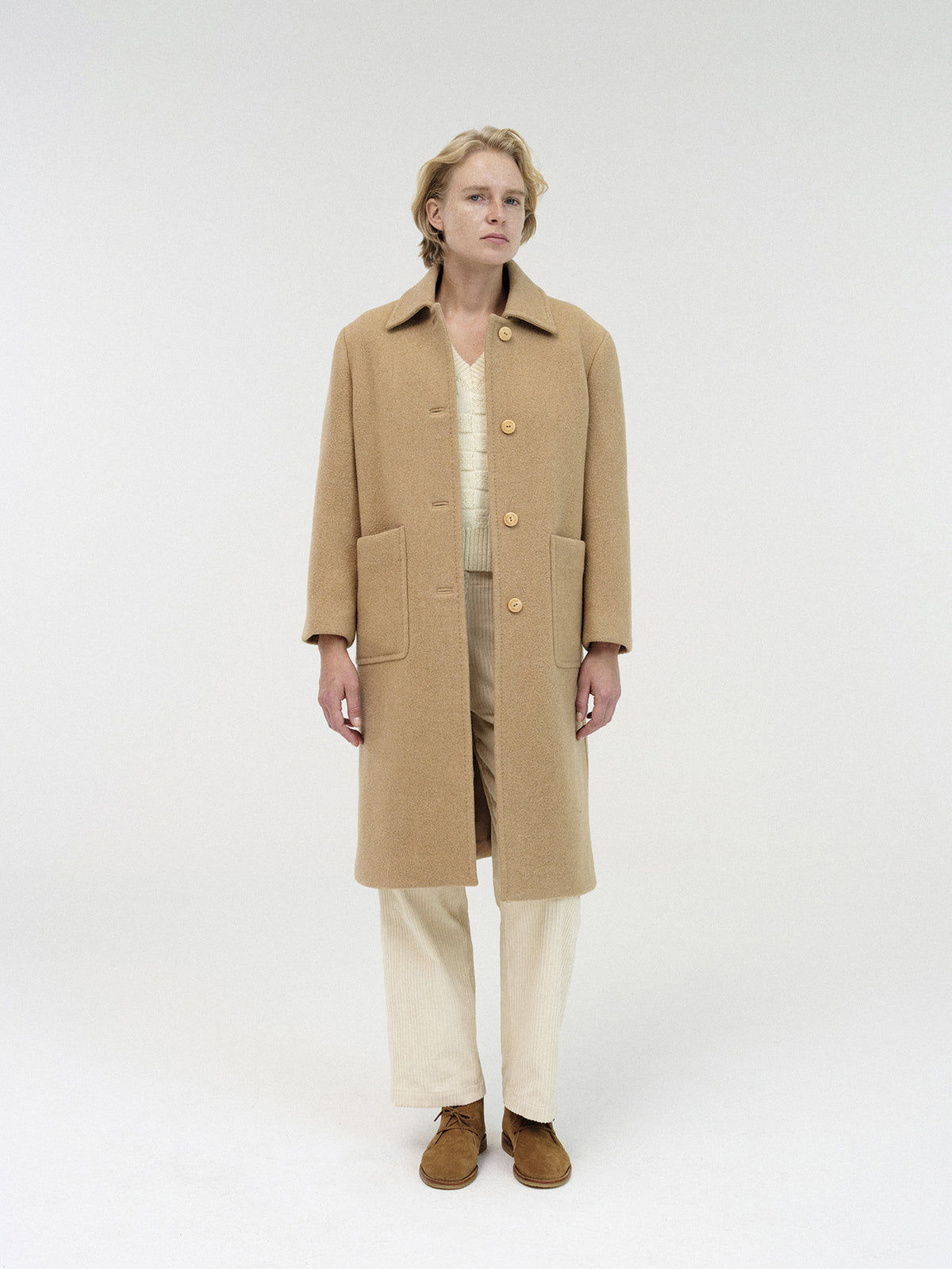 Nothing Written Rohmer long wool coat (Beige)