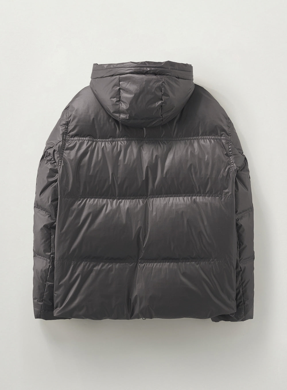 [satur] Hooded Puffer Duck Down Padding - Charcoal