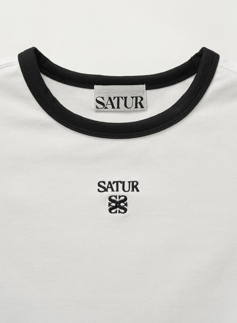 [satur] (W) Apero Crop Ringer T-Shirt - White