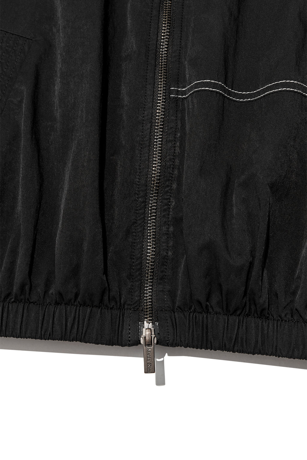 [matinkim] WASHED VOLUME BOMBER JUMPER IN BLACK