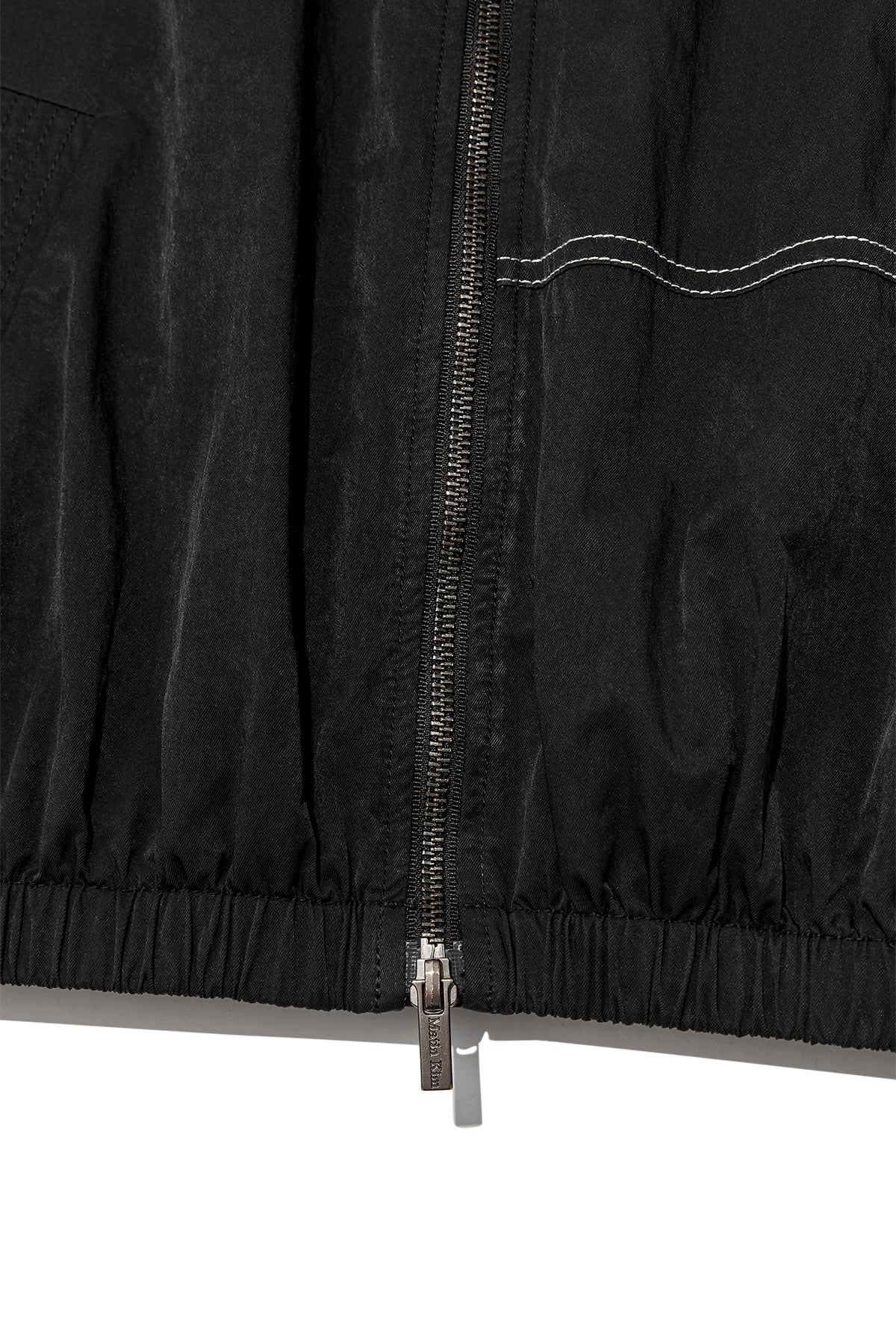 [matinkim] WASHED VOLUME BOMBER JUMPER IN BLACK