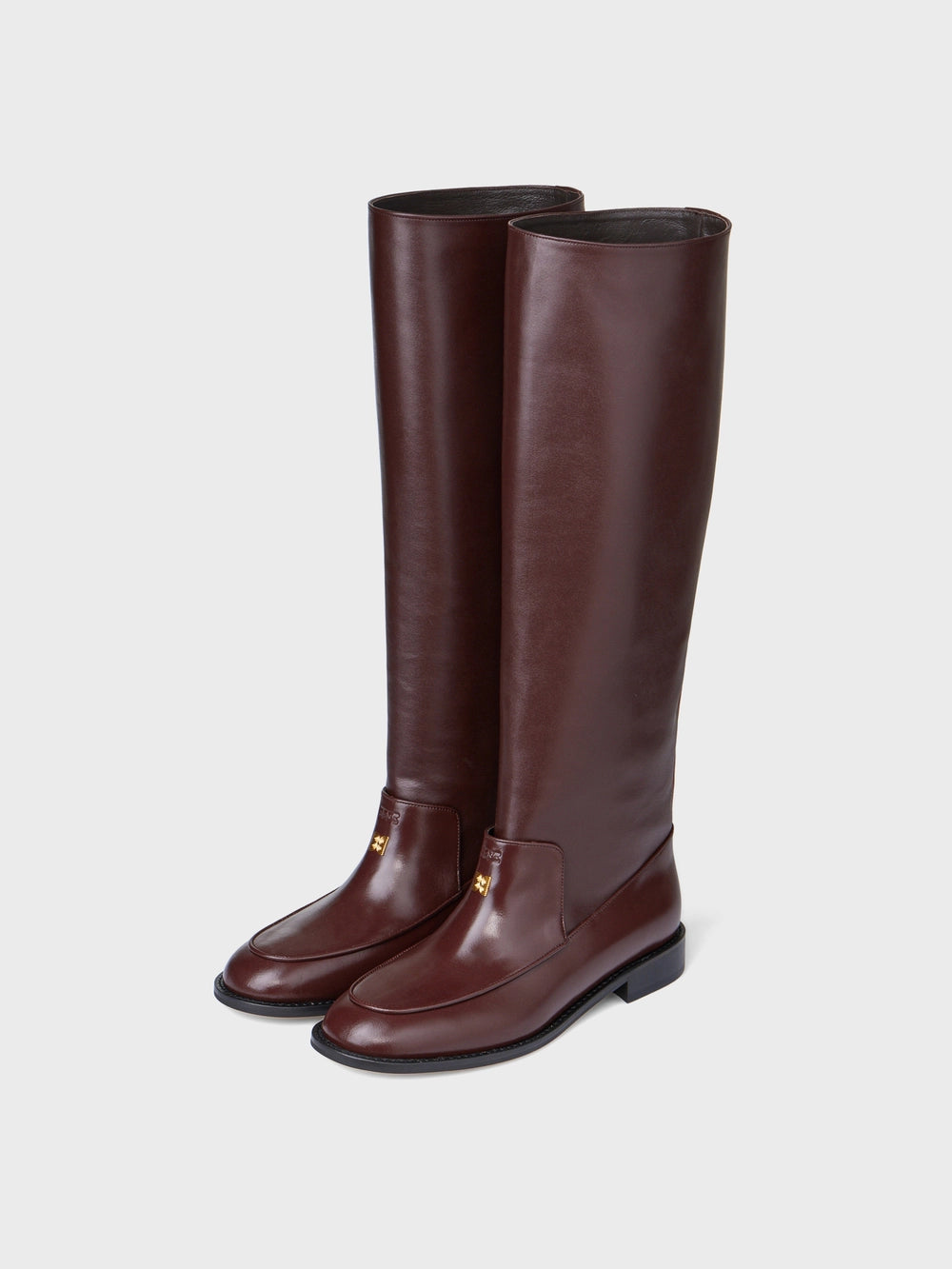EENK Layered Long Boots - Brown