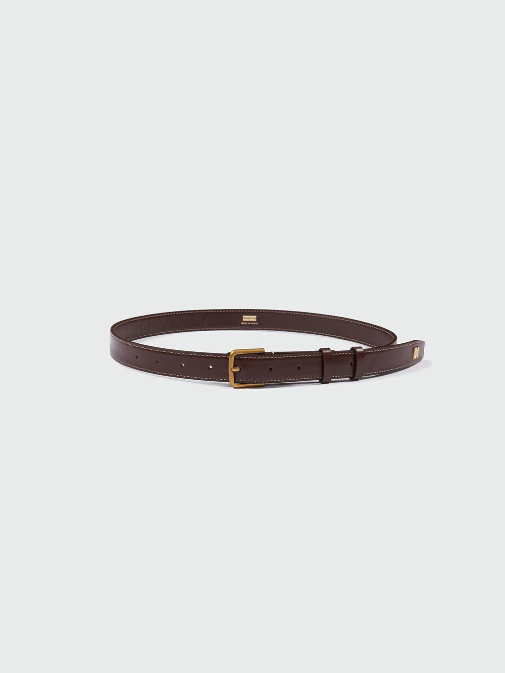 EENK Classic Logo Buckle Belt - Brown