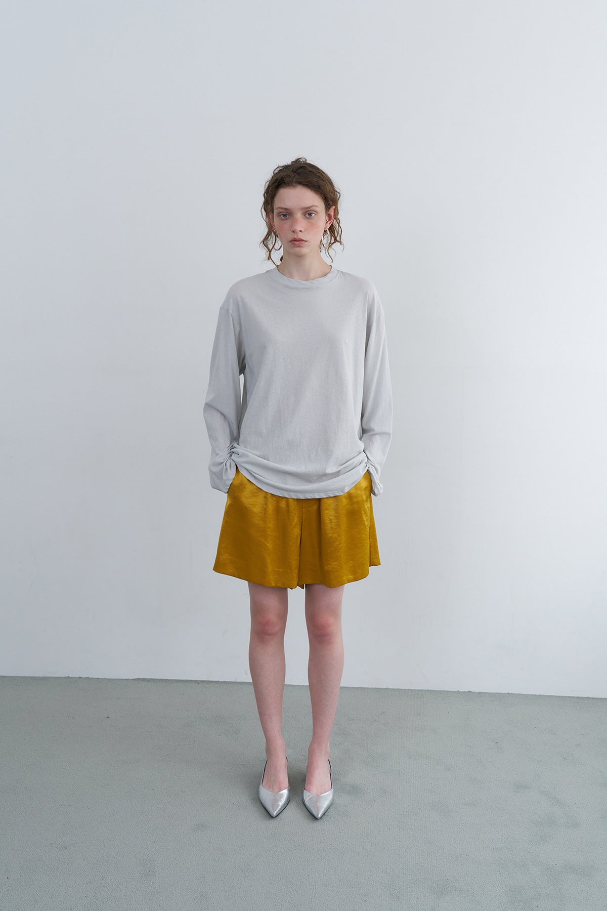 Overdueflair Summer Long Sleeve T-Shirt Light Grey