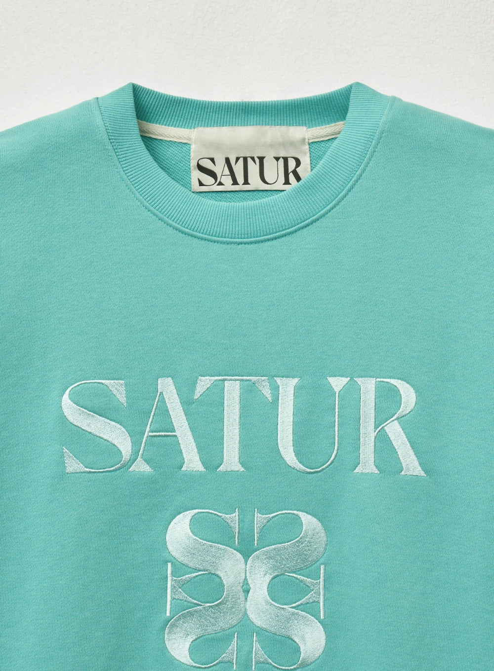 [satur] (W) Classic Logo Sweatshirt - Mint