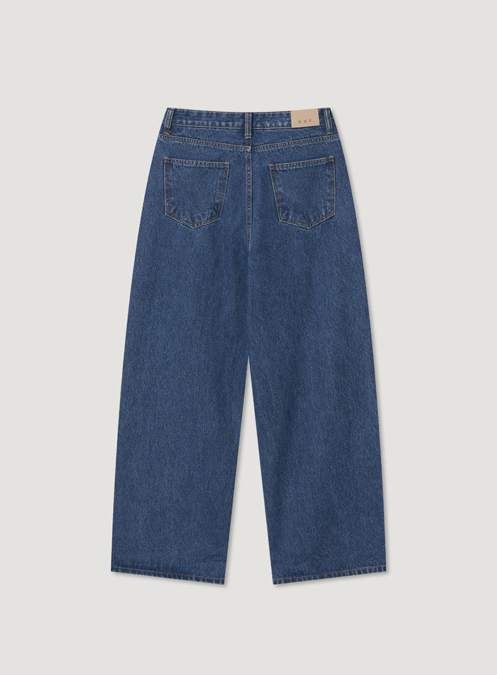 Mango Maniplease Delly Jeans Deep Blue