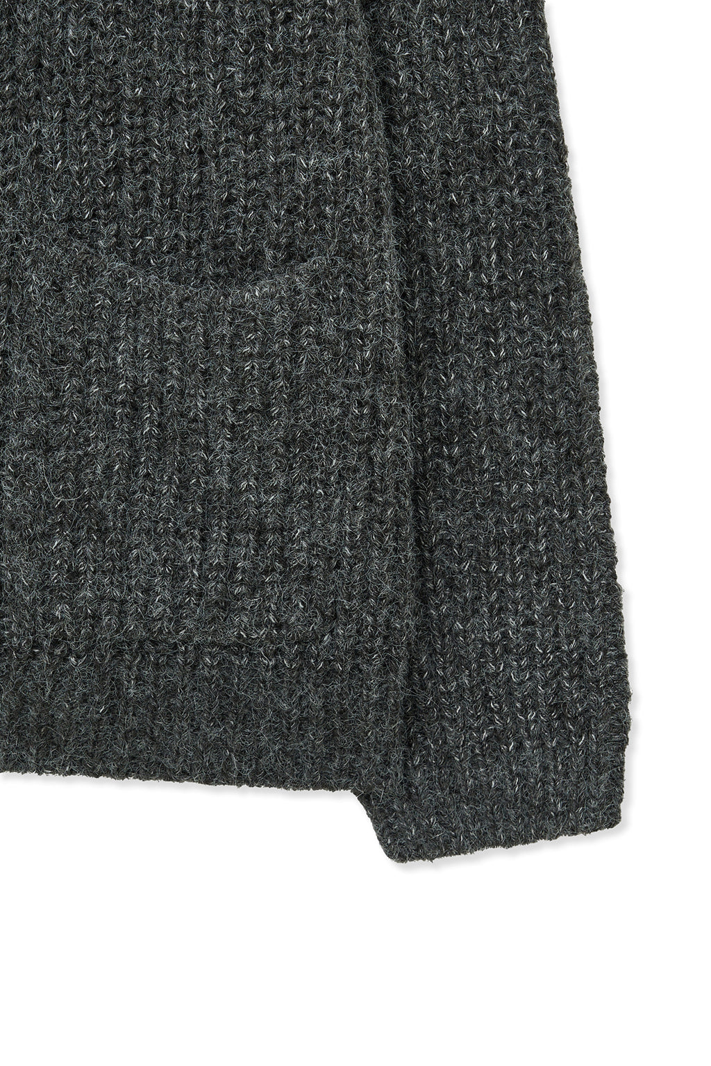 [matinkim] Side Button Point Overfit Cardigan IN Charcoal