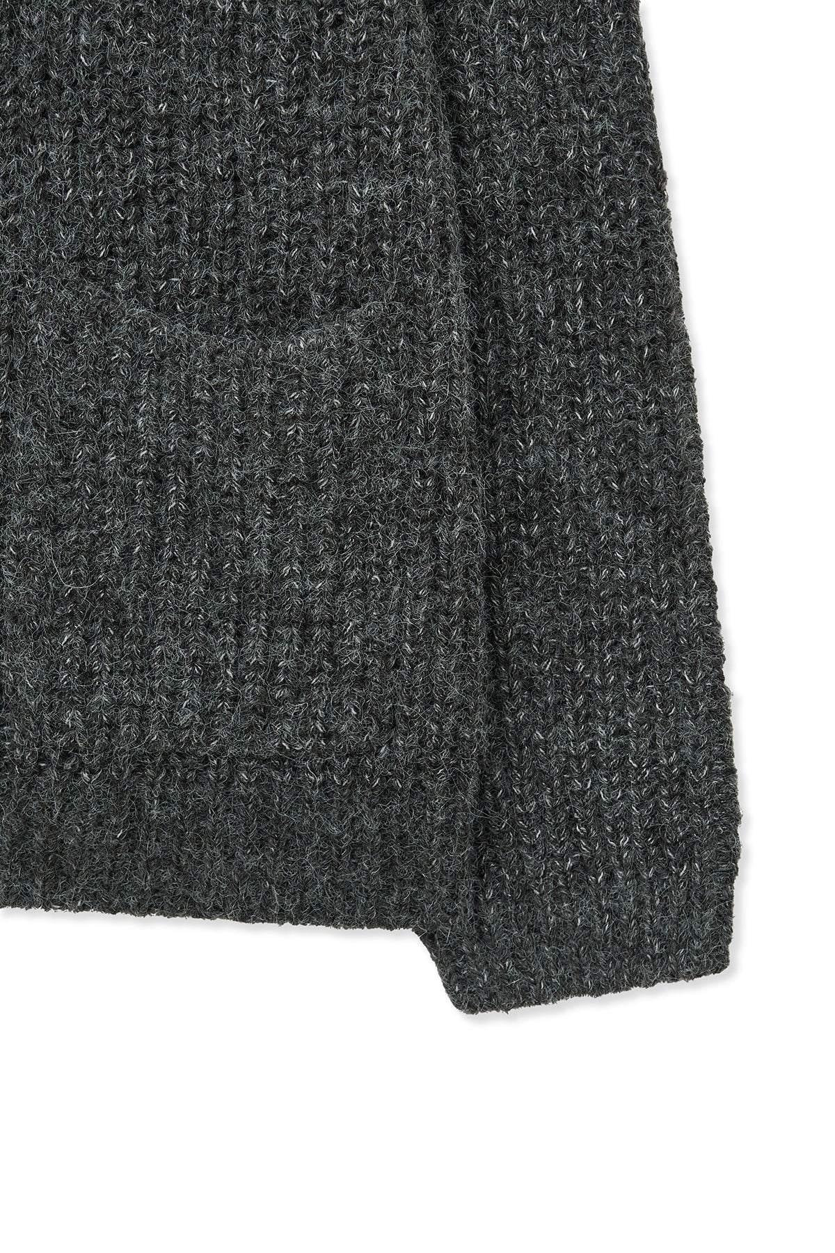 [matinkim] Side Button Point Overfit Cardigan IN Charcoal