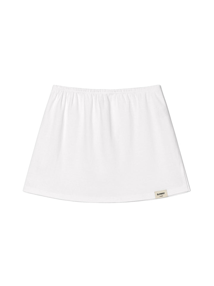 GLOWNY G Classic Mini Skirt (White)